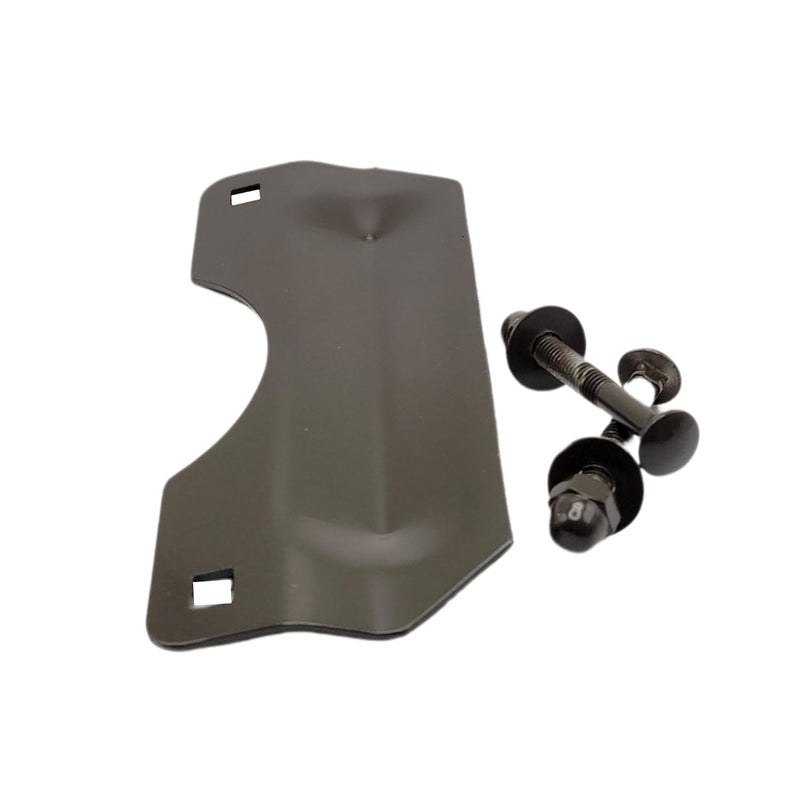 TUFF STRIKE Door Latch Protector | Steel Lock Latch Guard Plate | Storefront Door Security | Cover Plate for Out-Swinging Doors | (Oil Rubbed Bronze) - Image 5